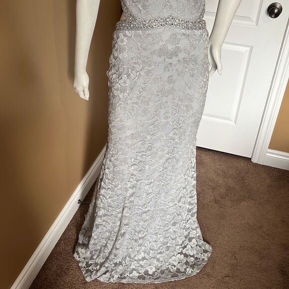Grey long dress /Size L - Picture 4 of 12